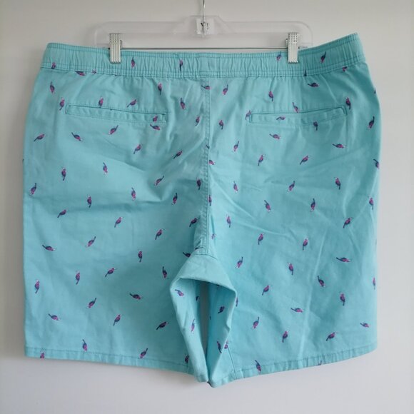 NWT George Light Blue Above The Knee Toucan Beach Swim Shorts Size XL (40-42) - Picture 4 of 6